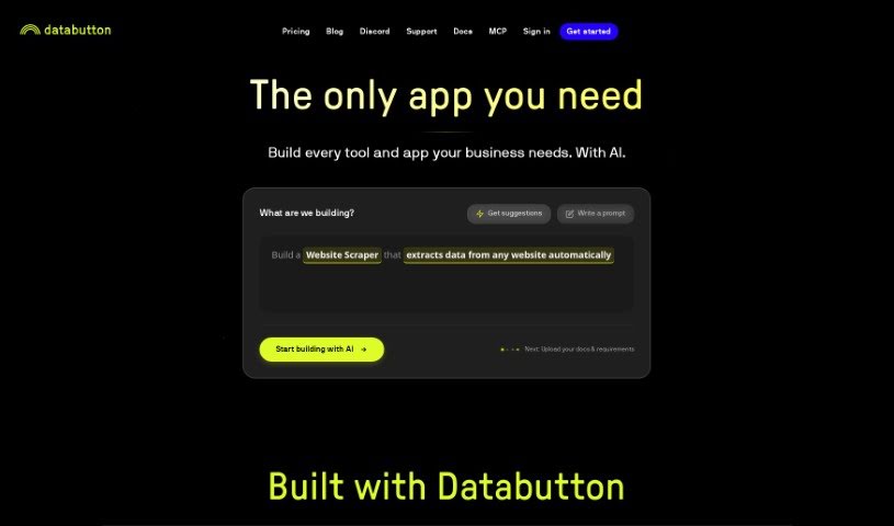 Screenshot of Databutton