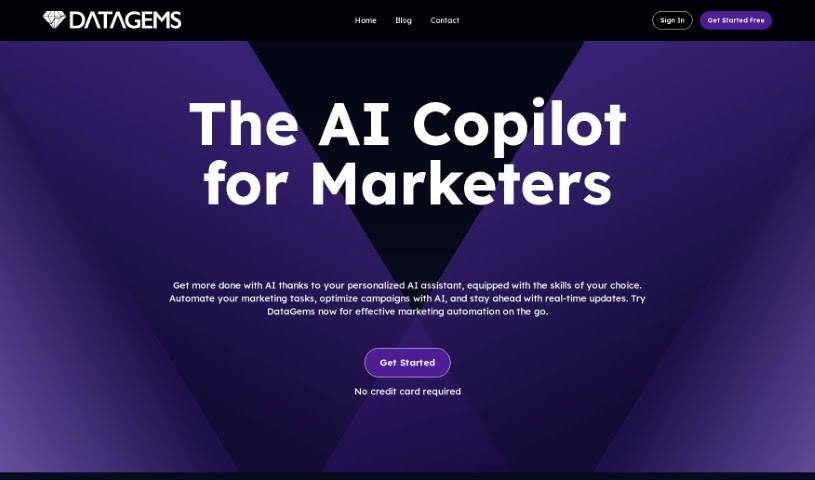 Screenshot of DataGems