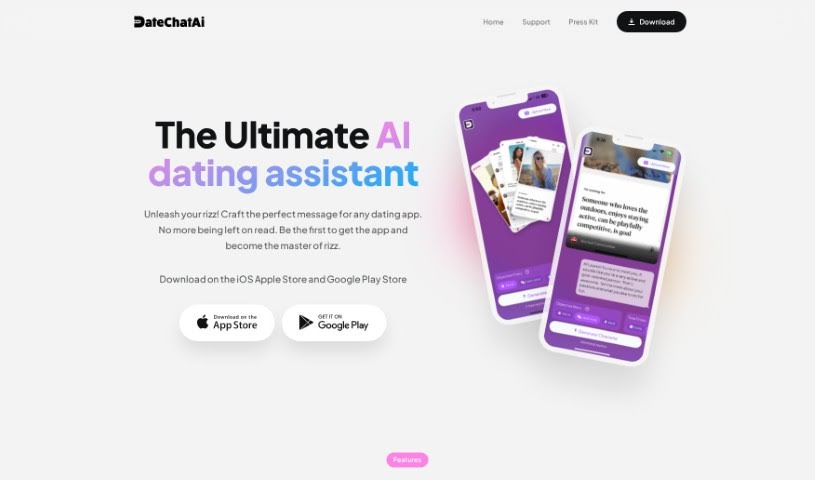 Screenshot of DateChatAI