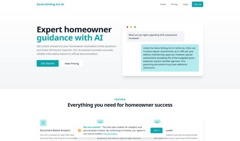 Screenshot of Davis Stirling