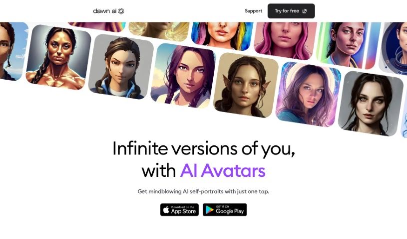 Screenshot of Dawn AI