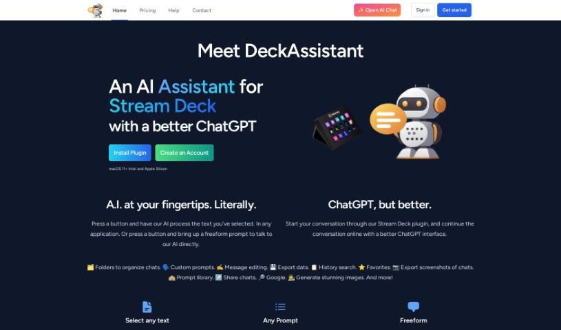 Screenshot of Deckassistant