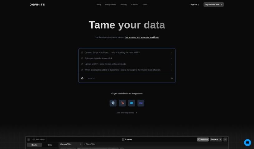 Screenshot of Definite