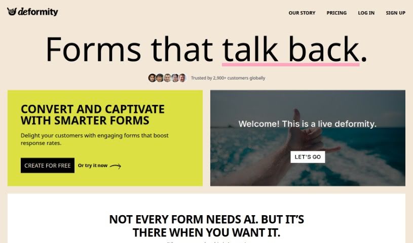 Screenshot of Deformity