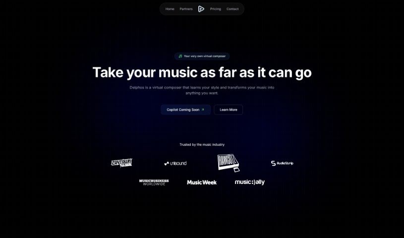 Screenshot of Delphos Music