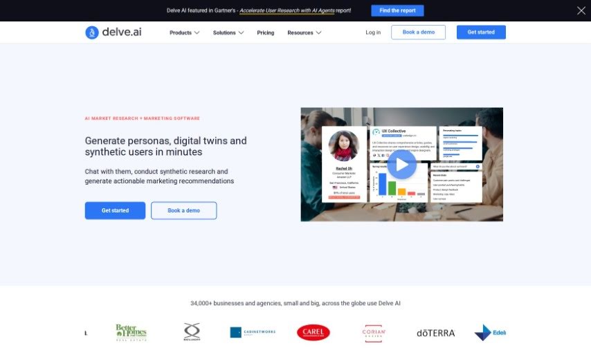 Screenshot of Delve AI