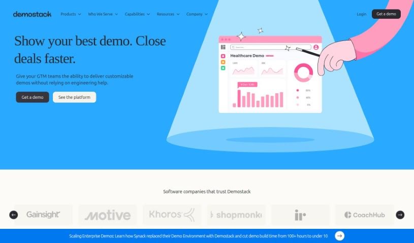 Screenshot of Demostack