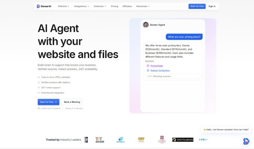 Screenshot of Denserbot