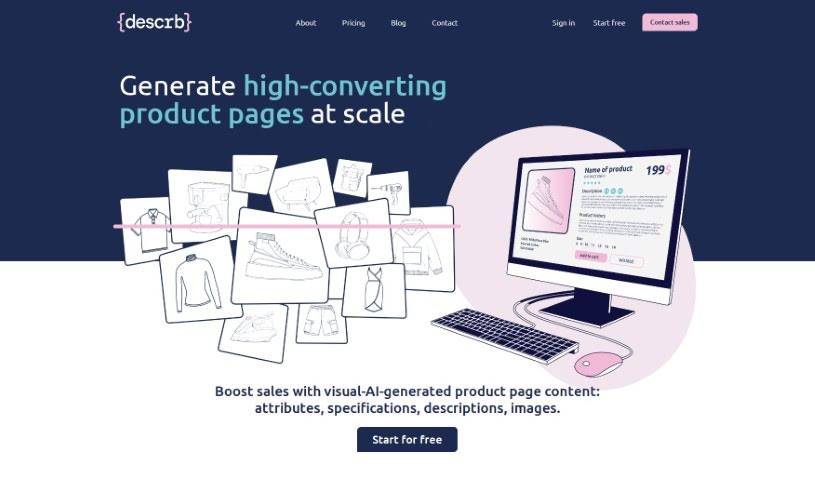 Screenshot of Descrb