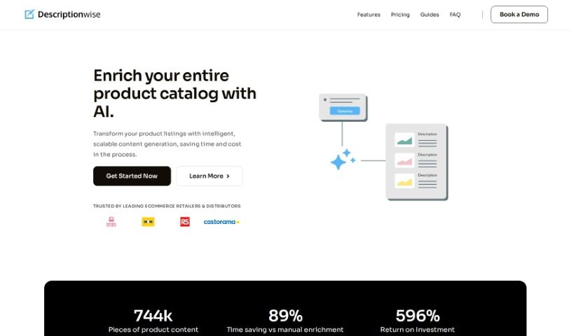 Screenshot of Descriptionwise
