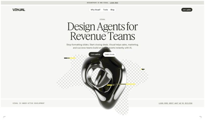 Screenshot of DesignStripe