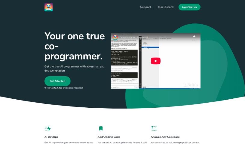 Screenshot of Devassistant