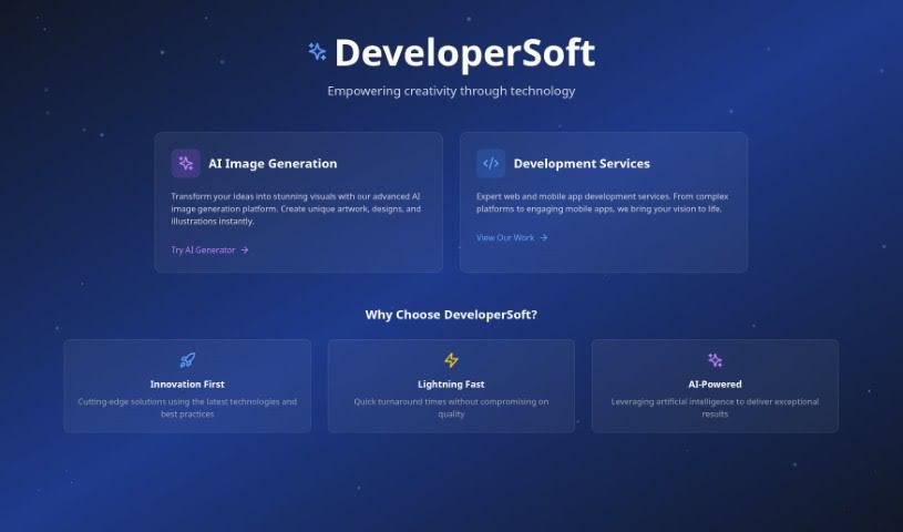 Screenshot of DeveloperSoft