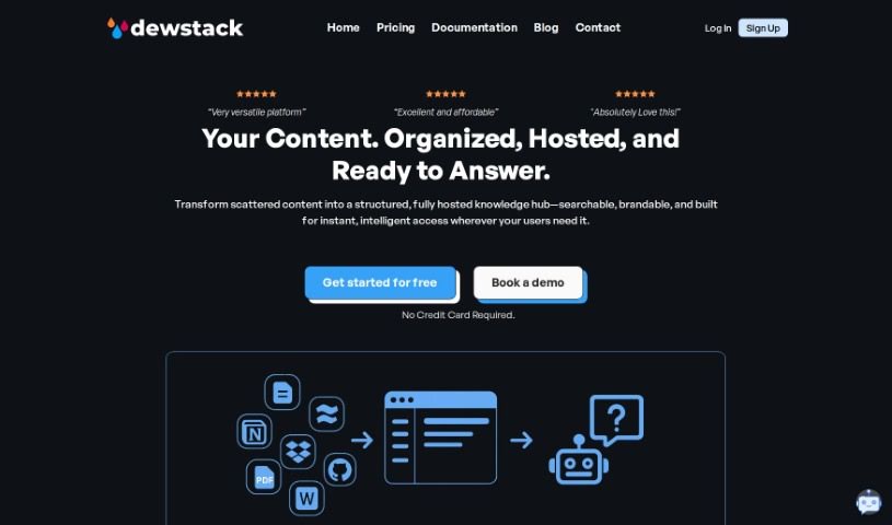 Screenshot of Dewstack