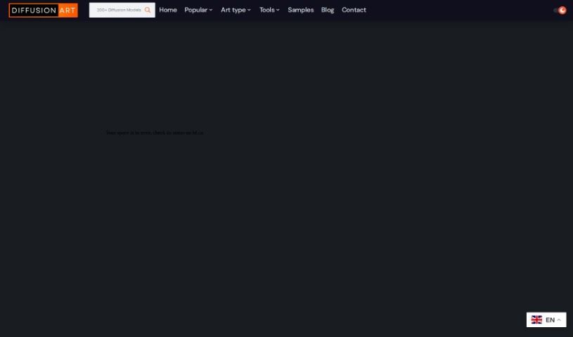 Screenshot of Diffusionart.co Anime Prompt Generator
