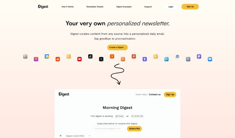 Screenshot of Digest