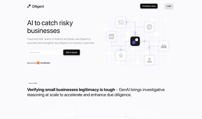 Screenshot of Diligent