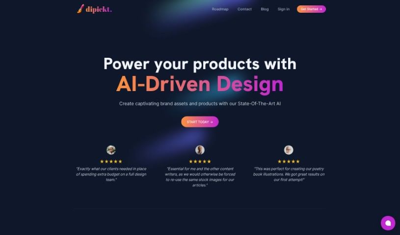 Screenshot of Dipickt