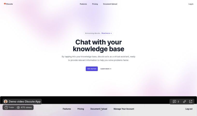 Screenshot of Discute