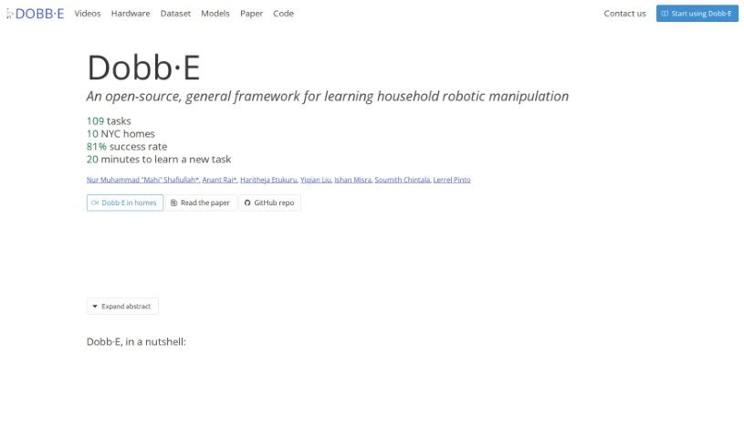 Screenshot of Dobb-E