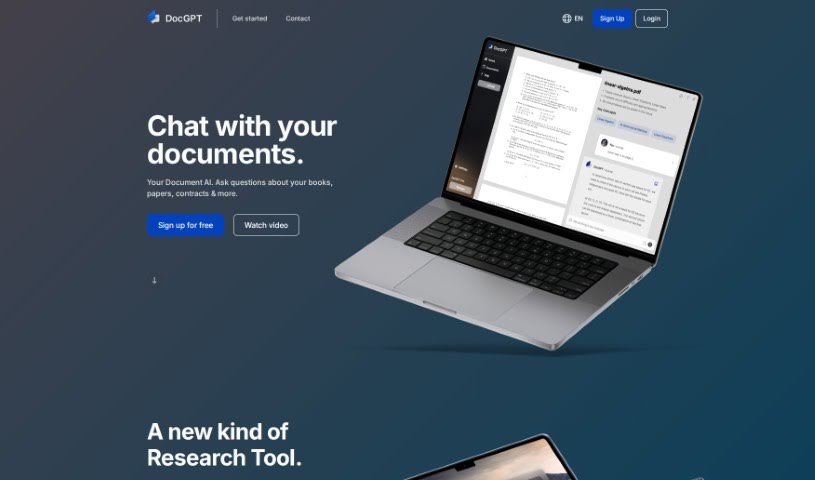 Screenshot of Docgpt