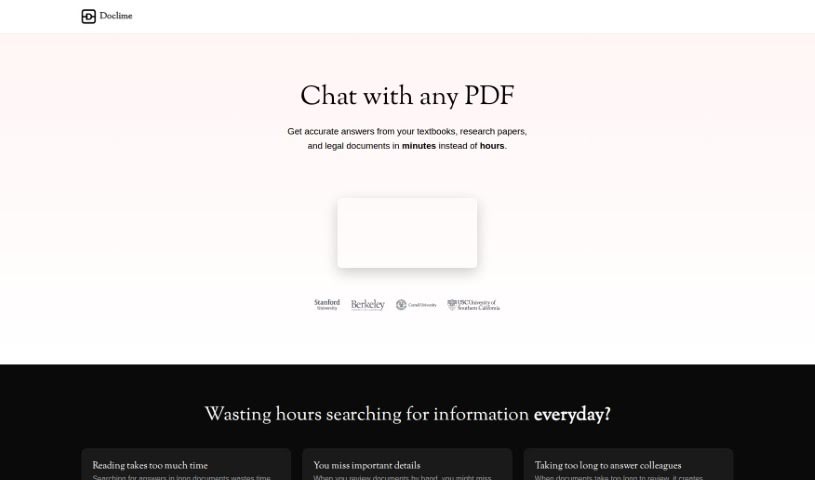 Screenshot of Doclime