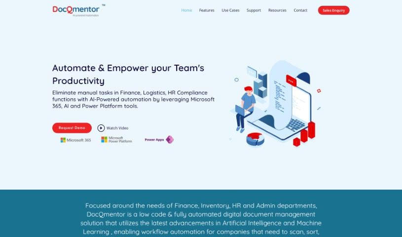Screenshot of DocQmentor