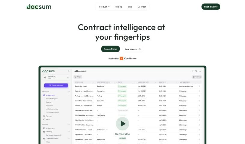 Screenshot of Docsum