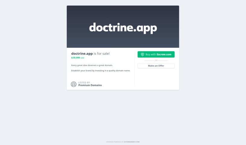 Screenshot of Doctrine