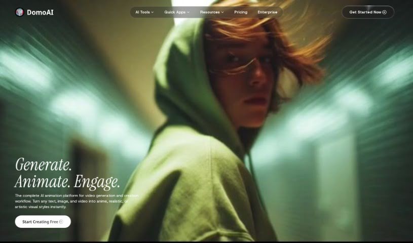 Screenshot of DomoAI