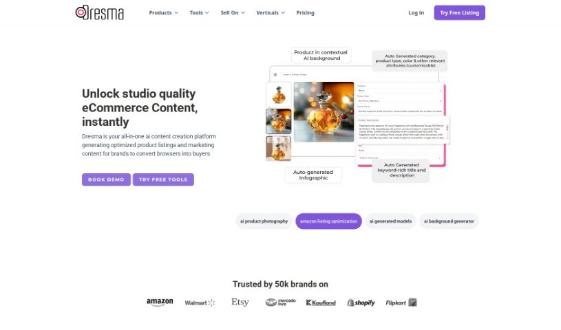 Screenshot of Dresma