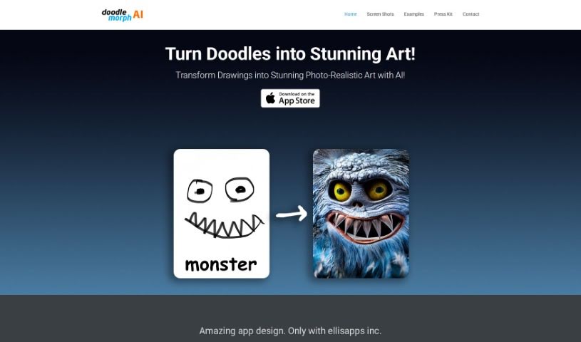 Screenshot of Doodle Morph AI