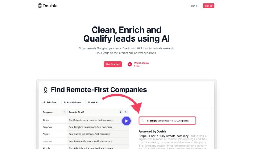 Screenshot of Double