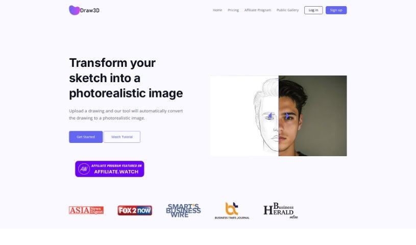 Screenshot of Draw3D