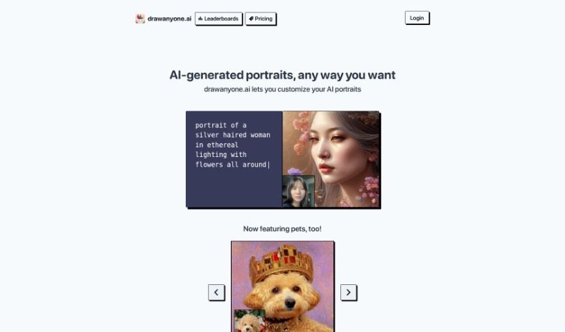 Screenshot of Drawanyone.ai