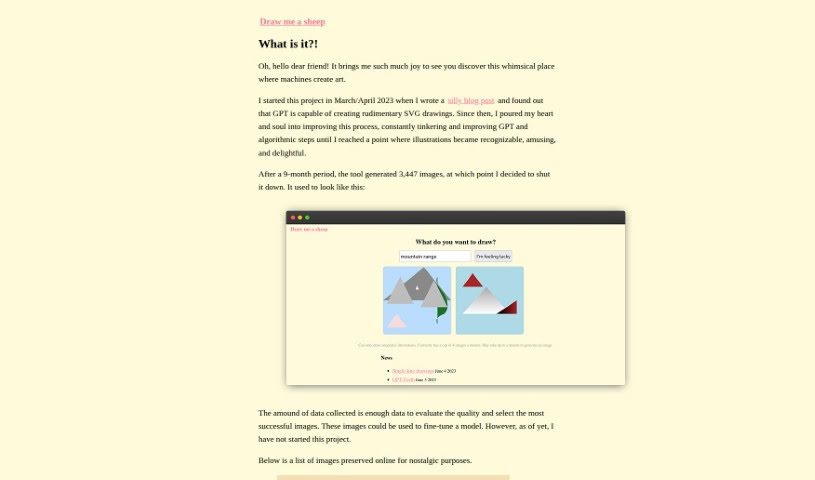 Screenshot of Drawmeasheep