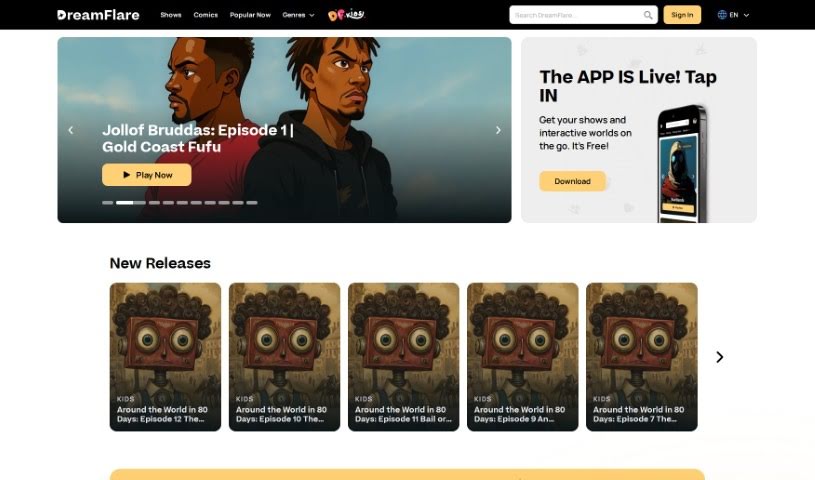 Screenshot of DreamFlare