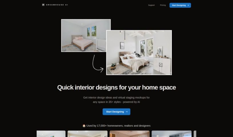 Screenshot of Dreamhouse AI
