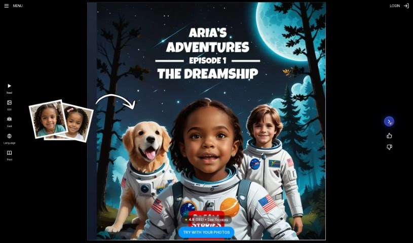 Screenshot of Dreamstories