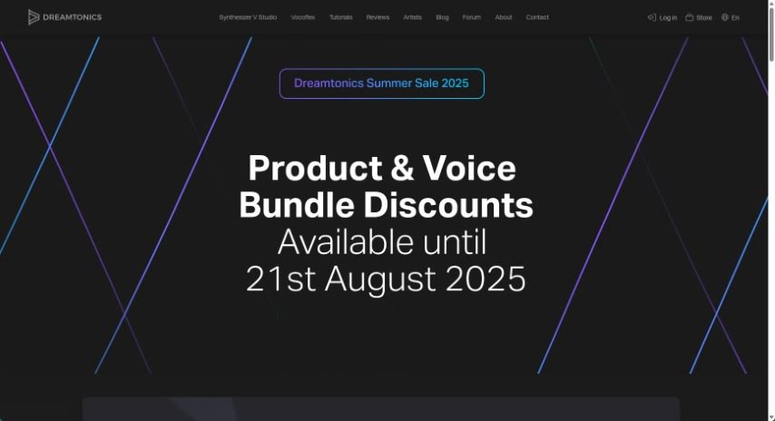 Screenshot of Dreamtonics Synthesizer V