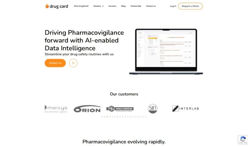 Screenshot of DrugCard