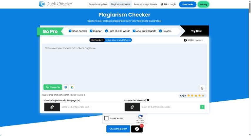 Screenshot of Duplichecker
