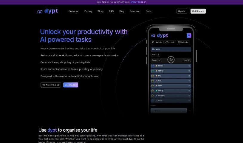 Screenshot of Dypt