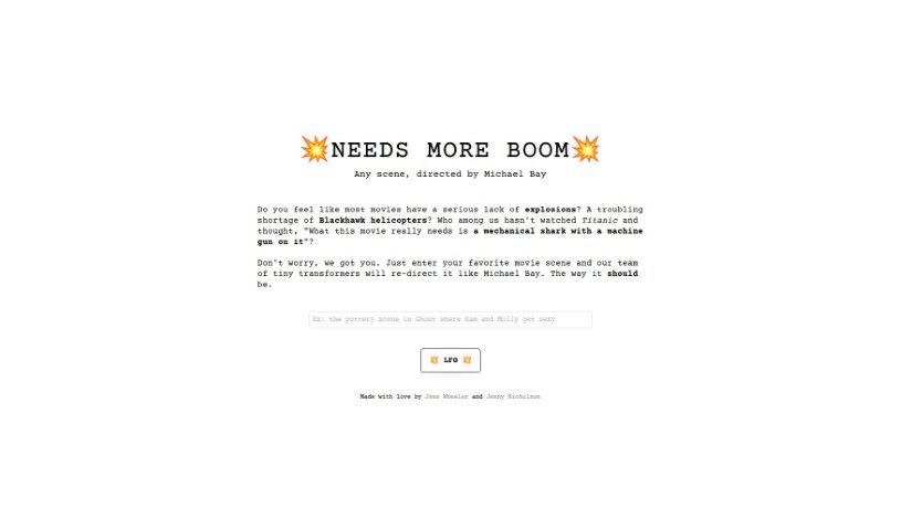 Screenshot of ðŸ’¥ NEEDS MORE BOOM ðŸ’¥