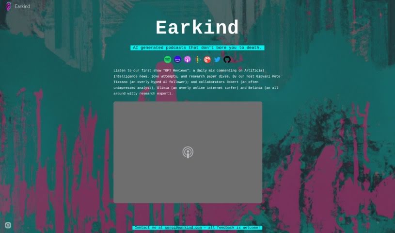 Screenshot of Earkind