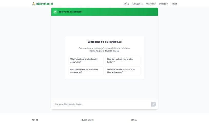 Screenshot of Ebicycles.ai