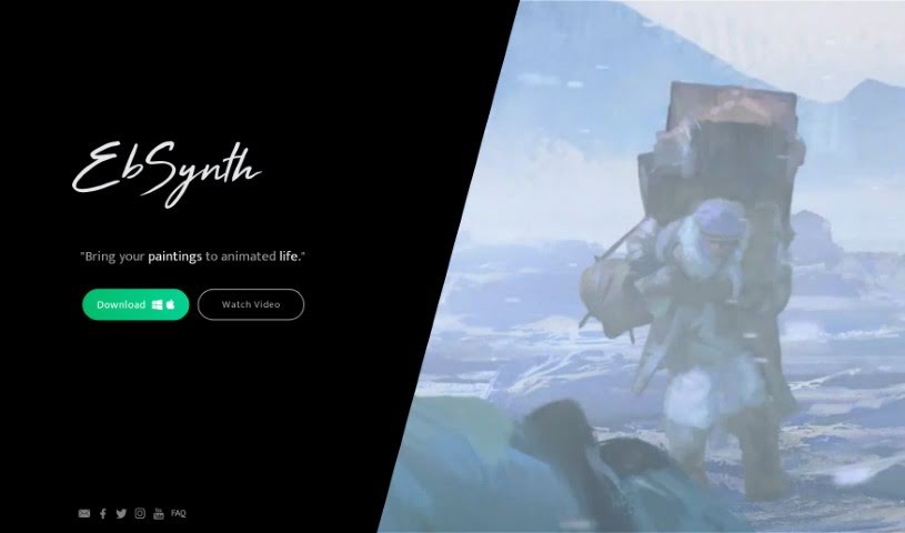 Screenshot of EbSynth