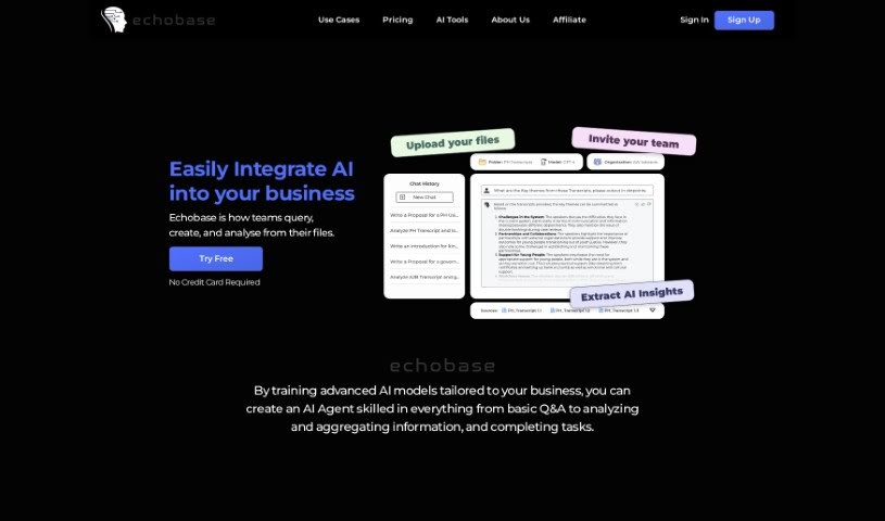 Screenshot of Echobase