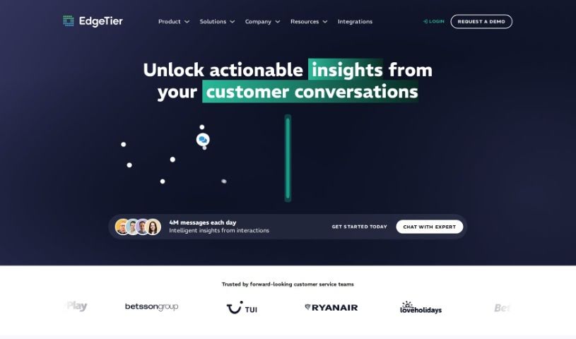 Screenshot of EdgeTier