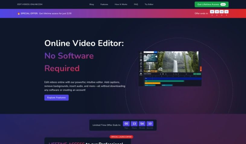 Screenshot of Edit-Videos-Online